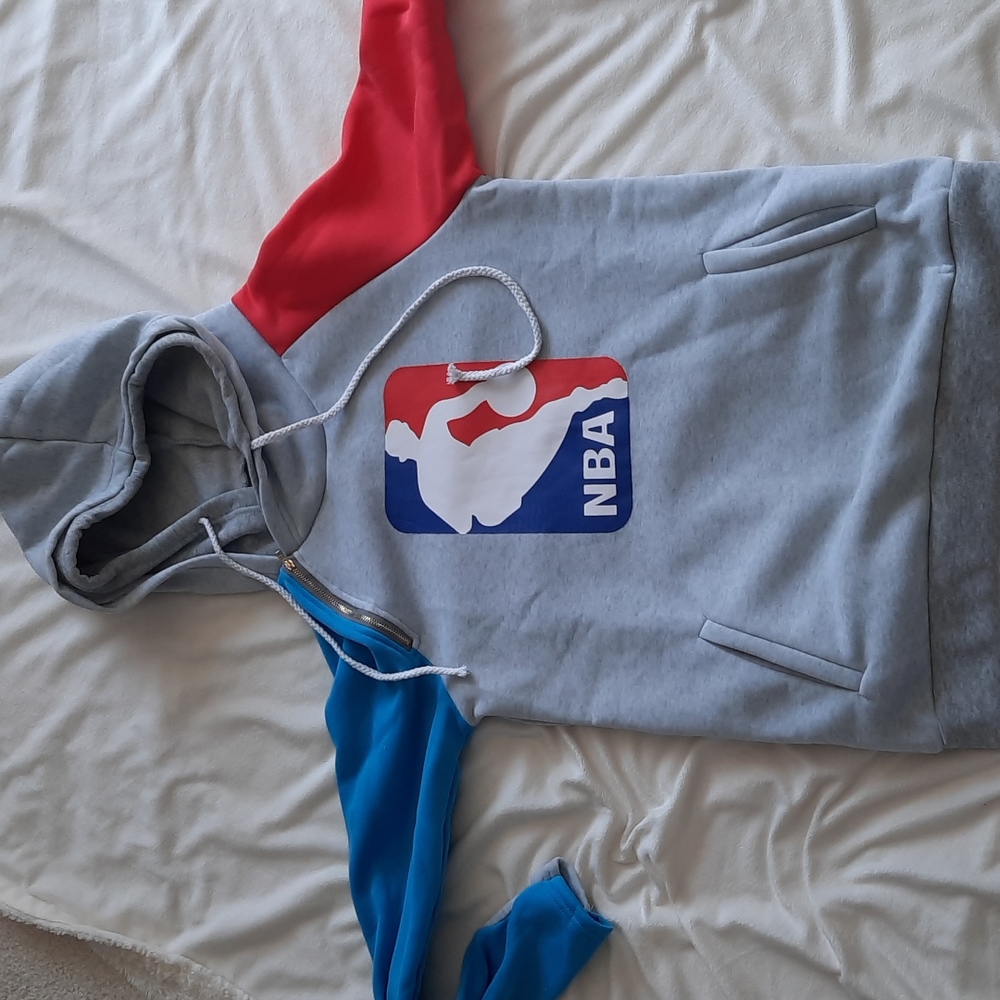 NBA double hooded sweatshirt